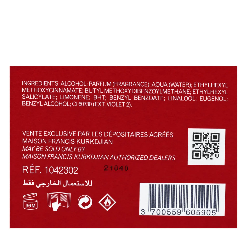 Maison Francis Kurkdjian Baccarat Rouge 540 Extrait de Parfum 2.4 fl oz / 70 ml