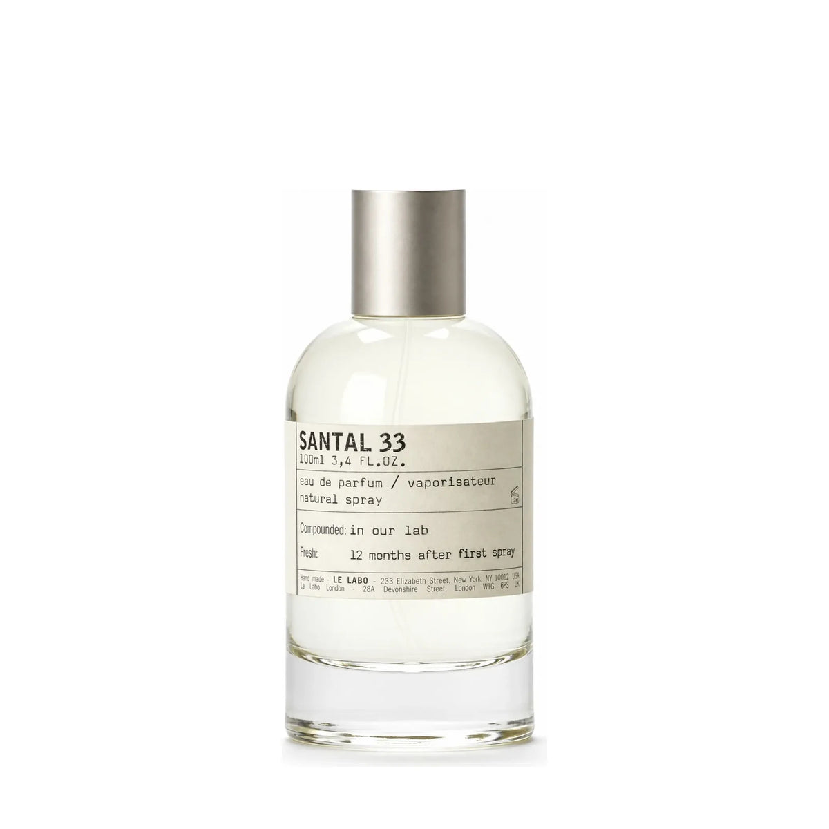 Le Labo Santal 33 Eau De Parfum 3.4 fl oz / 100 ml